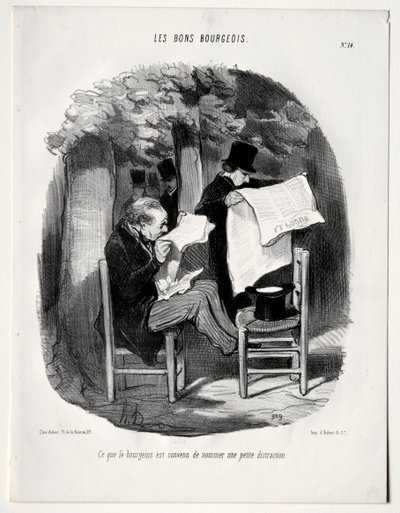 Co burżua nazywa lekkim odwróceniem uwagi autorstwa Honoré Daumier