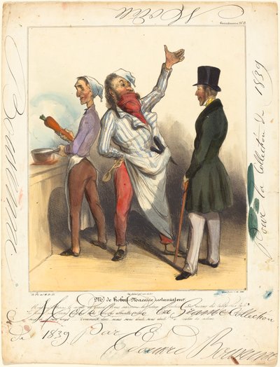 Pan de Robert Macaire Restaurator autorstwa Honoré Daumier and Edouard Bouvenne