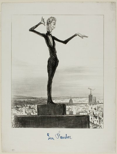 A Suggestion by the Charivari to Mr. Léon Faucher for Avoiding Telegraphic Blunders in the Future, płyta 122 z Actualités autorstwa Honoré Victorin Daumier