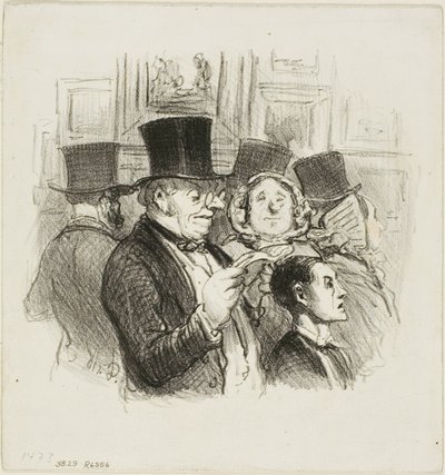 Wizyta w salonie autorstwa Honoré Victorin Daumier