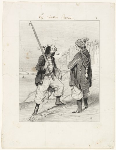 All Right Rigobert, My Old Friend..., płyta pierwsza z Les Canotiers Parisiens autorstwa Honoré Victorin Daumier