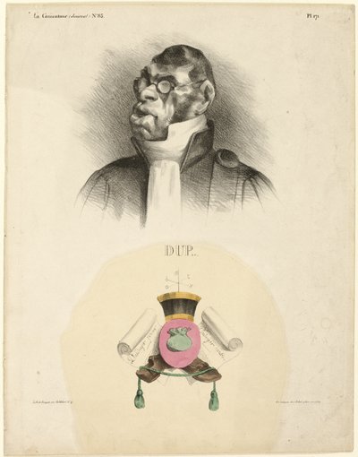 DUP..., płyta 171 z Cartooning Celebrities autorstwa Honoré Victorin Daumier