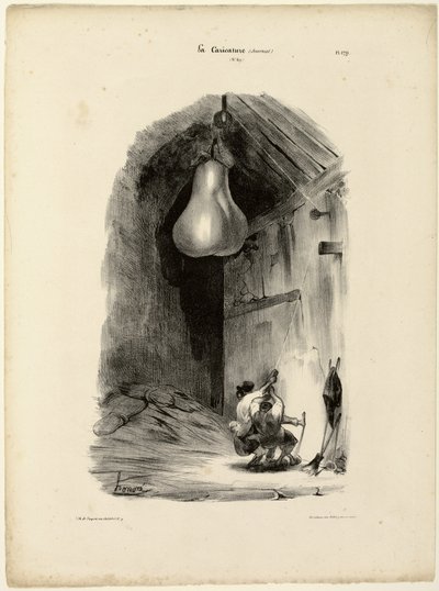 "Heave-ho!..Heave-ho! Heave-ho!", płyta 179 autorstwa Honoré Victorin Daumier