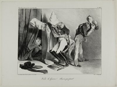 "To jest wojna! ...Każdy dla siebie!", płyta 460 autorstwa Honoré Victorin Daumier