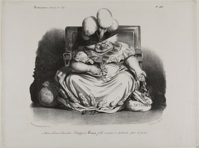 Marie Louise Charlotte Philippine Pairie, prostytutka, licencjonowana przez policję autorstwa Honoré Victorin Daumier