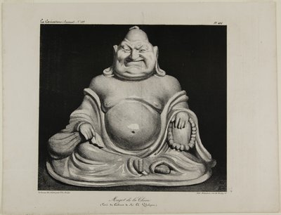 Porcelanowa figurka z Chin (z prywatnej kolekcji pana Charlesa Philipona), płyta 416 autorstwa Honoré Victorin Daumier