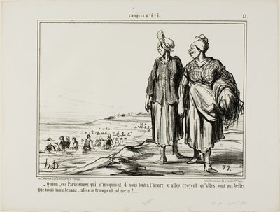 Quien... te paryżanki, które się z nas nabijają autorstwa Honoré Victorin Daumier