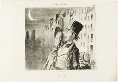 Widok, płyta 39 z Types Parisiens autorstwa Honoré Victorin Daumier