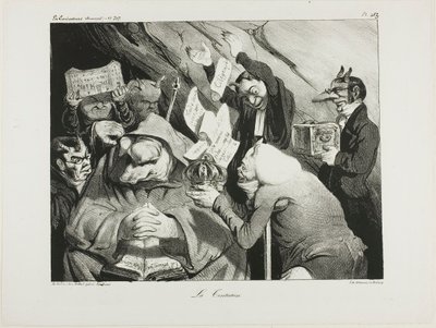 Pokusa, płyta 453 autorstwa Honoré Victorin Daumier