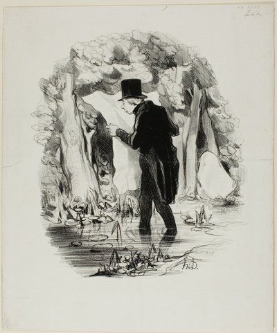 Oto dokąd może cię zaprowadzić wykład Constitutionnel, płyta 8 z Pastorales autorstwa Honoré Victorin Daumier