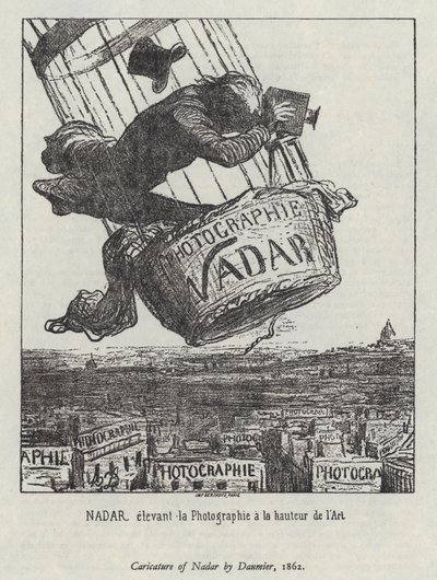 Nadar podnoszący fotografię do rangi sztuki autorstwa Honore (after) Daumier