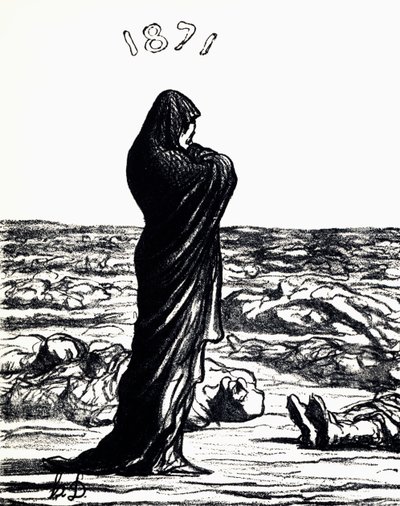 1871, Alegoria (lito) autorstwa Honoré Daumier