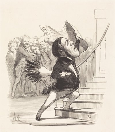 A. Granier de Cassagnac autorstwa Honoré Daumier