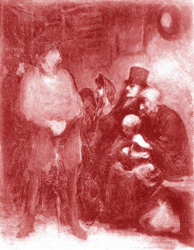 Poczekalnia, Wystawa Daumier w Galerie Durand-Ruel w 1878 roku autorstwa Honoré Daumier