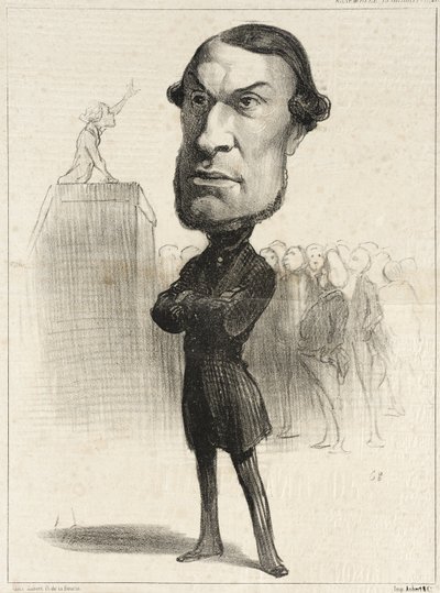 Achille Fould autorstwa Honoré Daumier