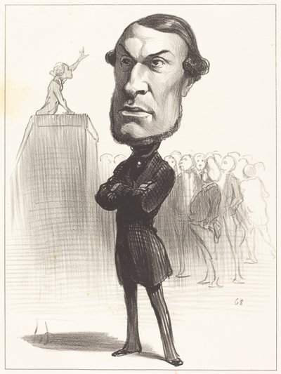 Achille Fould autorstwa Honoré Daumier