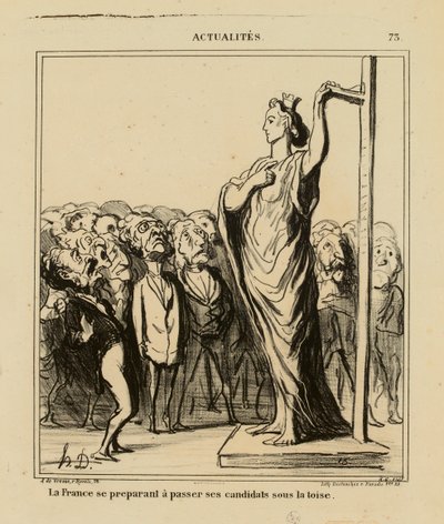 Aktualności nr 73: Francja przygotowuje się, by zmierzyć swoich kandydatów miarą autorstwa Honoré Daumier