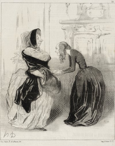 „Żegnaj, moja droga Floro ... nie zapomnij ...” autorstwa Honoré Daumier