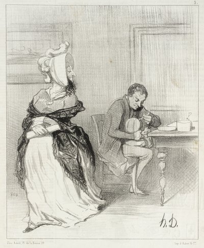 Żegnaj, mój drogi, idę do moich wydawców! ... autorstwa Honoré Daumier