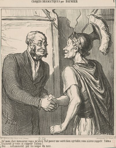 Ach! Mój drogi panie, masz mnie... autorstwa Honoré Daumier