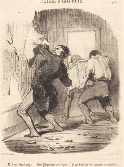 Ach! Zwolnił mnie... autorstwa Honoré Daumier