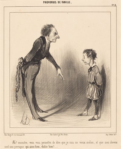 Ach! Potworze, pozwala pan sobie... autorstwa Honoré Daumier