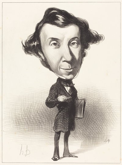 Alex. Ch. Henri de Tocqueville autorstwa Honoré Daumier