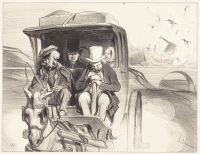 No dalej ... do diabła, woźnico ... autorstwa Honoré Daumier