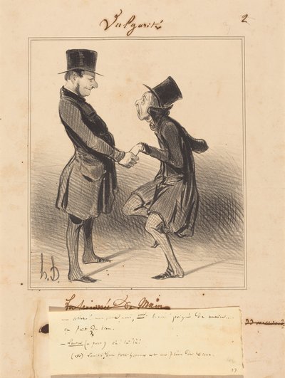 No dalej! Mój młody przyjacielu, porządny uścisk dłoni... autorstwa Honoré Daumier