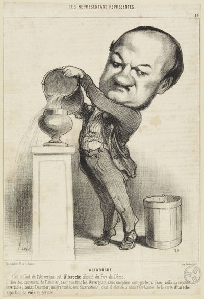 Wysoka skała autorstwa Honoré Daumier