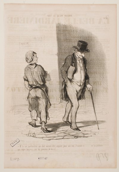 Kolejny, który w tym roku musi martwić się o swój nos... autorstwa Honoré Daumier