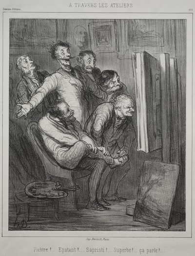 Przez studia autorstwa Honoré Daumier