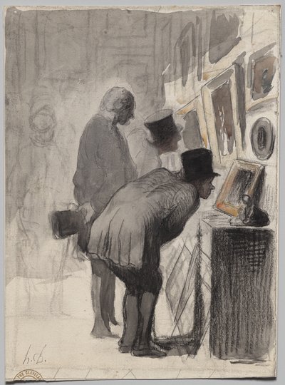 Miłośnicy sztuki autorstwa Honoré Daumier