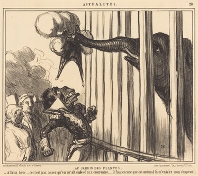 W Jardin des Plantes autorstwa Honoré Daumier