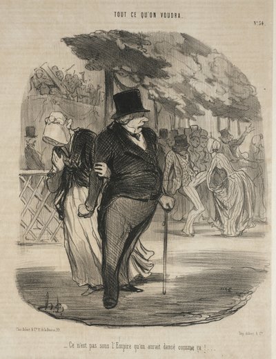 Za Cesarstwa nie tańczono by tak! ... autorstwa Honoré Daumier