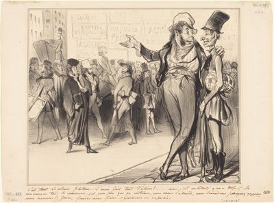 To jednak pochlebne, mieć tylu uczniów!... autorstwa Honoré Daumier