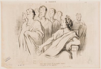 Przyjdźcie, dostojne filary rzymskiej wielkości... przyjaciele Cezara, zbliżcie się! autorstwa Honoré Daumier