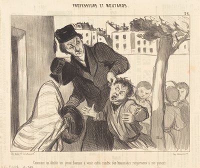 Jak decydujesz, że młody człowiek przyjedzie... autorstwa Honoré Daumier