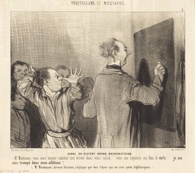 Jak zostać wielkim matematykiem autorstwa Honoré Daumier