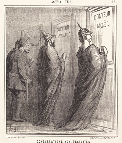 Konsultacje nie są bezpłatne autorstwa Honoré Daumier