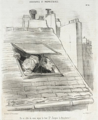 Z tej strony widać wieżę św. Jakuba... autorstwa Honoré Daumier