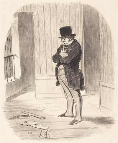 Przeprowadził się!... autorstwa Honoré Daumier