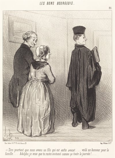 Powiedzieć... że mamy syna, który jest... adwokatem... autorstwa Honoré Daumier