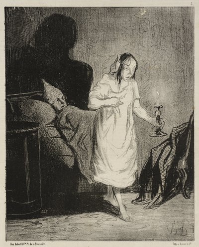 Powiedz, Bichette ... o czym myślisz ... autorstwa Honoré Daumier