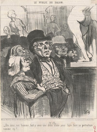 Powiedz, nasz człowiek, musi... autorstwa Honoré Daumier