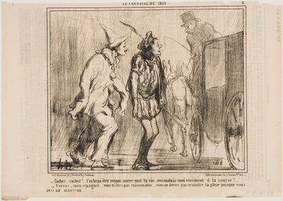 Woźnico, woźnico, nie możesz mnie odrzucić autorstwa Honoré Daumier