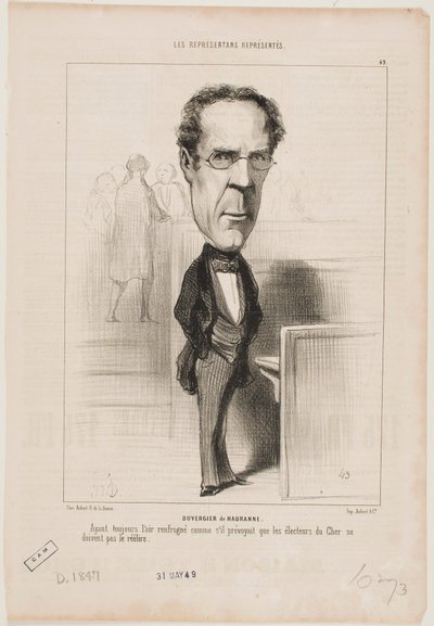 Duvergier de Hauranne autorstwa Honoré Daumier
