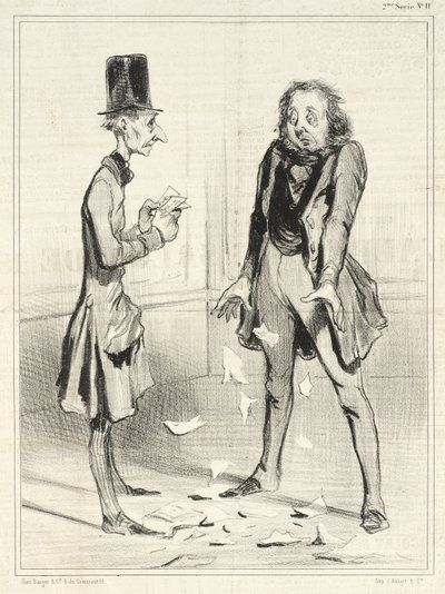 Znów moi wierzyciele, zawsze... autorstwa Honoré Daumier
