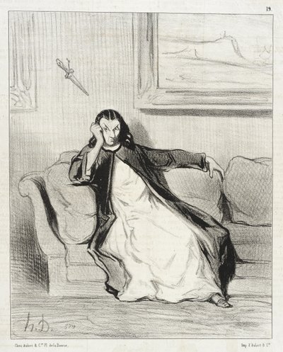 Piekło i potępienie!... Wygwizdana... Wygwizdana!!... Wygwizdana! autorstwa Honoré Daumier