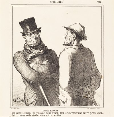 Między wspomnieniami autorstwa Honoré Daumier